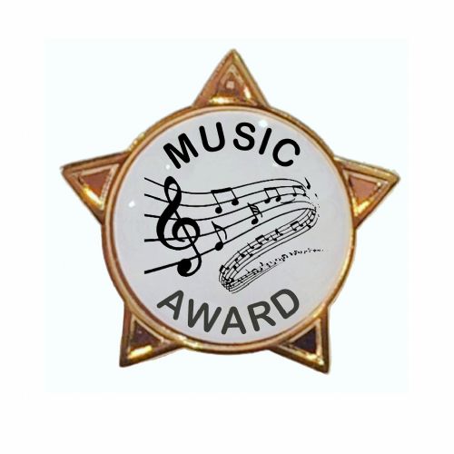 MUSIC AWARD star badge